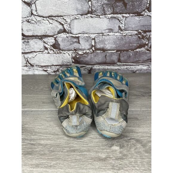 VIBRAM FiveFingers Gray Blue Textile Barefoot Running Shoes Women’s 38EU/7.5M US - Picture 3 of 16
